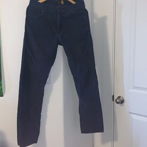 dark blue corduroy jeans